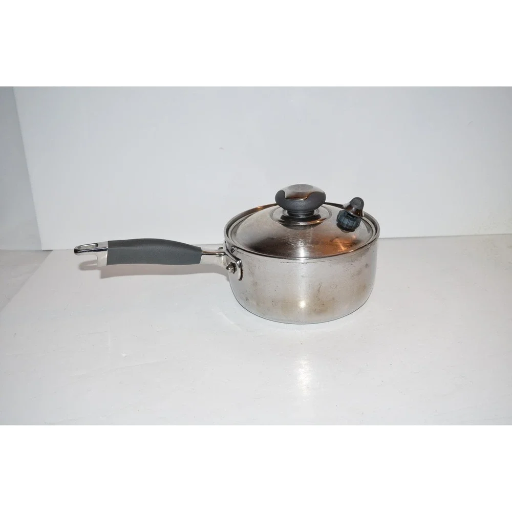 Royal Prestige 2 Qt Sauce Pan Lid T-304 Surgical Stainless Steel 9-ply Italy